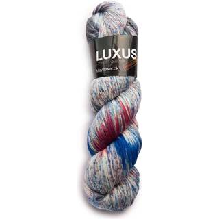 Mayflower Luxus Sock Yarn (Håndfarvet) 10 Hav Indhold: 75% Ren Uld Superwash, 25% Polyamid Vægt/længde: 100 g = ca. 396 m Anbefalede pinde: 3.5 mm Strikkefasthed: 10 x 10 cm = 24 m x 35 p Finvask/uldvask ved max 30°. Brug ikke skyldemiddel. Tørres fladt.