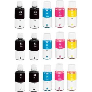 Kompatibel blækpatroner HP 31 - GT31 / 51, 15 stk. rabatpakke 1170 ml