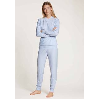 Calida Elegant Dreams Pyjama With Cuff - Lightblue - Small