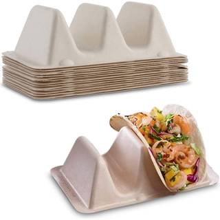 MT -produkter Pulp Fiber Taco Holder eller Stand Up Divider Perfekt til at holde taco p? plads engang (15 stykker)