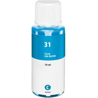 Kompatibel blækpatron HP 31 - 1VU26AE cyan 70 ml
