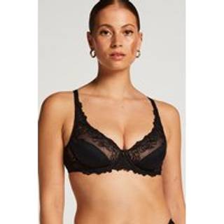 Hunkemöller Ikke-formstøbt bøjle-bh Diva sort - 75H