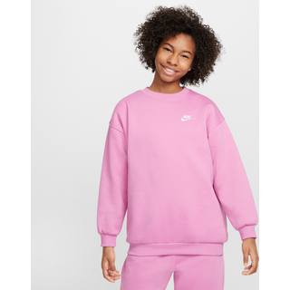 Oversized Nike Sportswear Club Fleece-sweatshirt til større børn - Pink