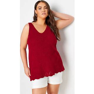 Yours Curve Yours Curve Scallop Hem Vest
