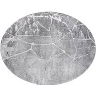 Tæppe MEFE moderne Hjul 2783 marmor - Strukturelle, to niveauer af fleece mørkgrå cirkel 120 cm