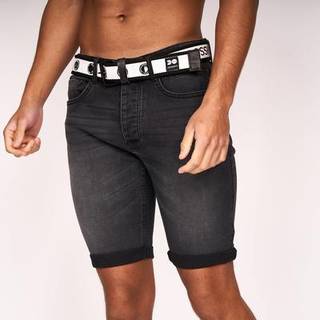 Crosshatch Herre Reesr Denimshorts Sort