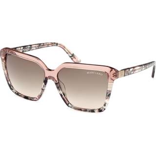 Guess by Marciano Kvinde GM00009 53P Solbriller Acetat Havana Grøn Firkantet Normal