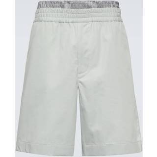 Bottega Veneta Layered cotton twill Bermuda shorts - grey - EU 50