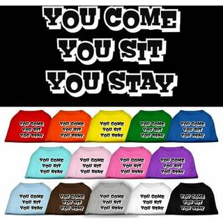 Du kommer du sitter du förblir skärmtryck skjortor gul lg