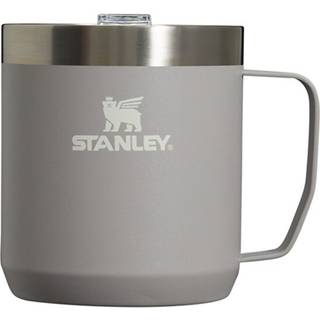 Stanley Stay Hot Camp Mug - Holdbar 18/8 Rustfrit st?l Isoleret krus - Splashfri Tritan Drink -Thru Lid - 12 Oz - Ash 2.0