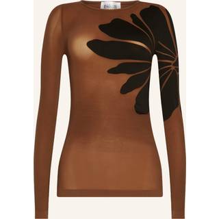 Wolford BODY TATTOO TOP LONG SLEEVES Saba/Black Medium