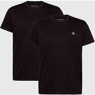 2 Pack Cotton T-shirts - Black - XS