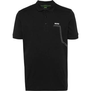 BOSStil mænd. 50512892 Polo Paule sort (XL), Casual, Bomuld, Korte ærmer