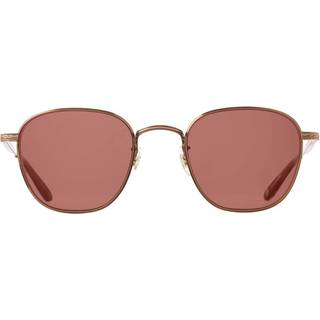 Garrett Leight WORLD SUN ATG-SPBRNSH/SFPMGT 49 Solbriller Mænd Guld - Antique Gold - 49mm