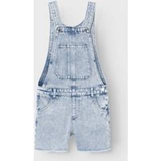 Name It Light Blue Denim Overall Shorts