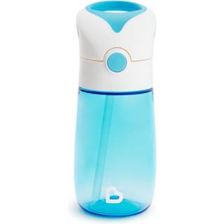 Munchkin Flip & Go Kop med sugerør 18 m+ Blue 355 ml - 355 ml