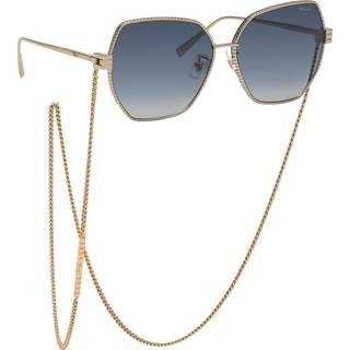 Chopard Kvinde IKCHL28 08FE Solbriller Metal Brun Blå Geometrisk Antiblænding Skygge