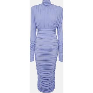 Alex Perry Ruched crÃªpe jersey midi dress - purple - XL+