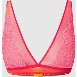 Understatement | Lace Plunge Bralette - Coral