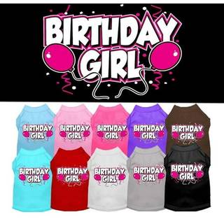 Födelsedagsflicka skärmtryck skjortor vit med