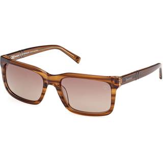Timberland TB00021 Polarized 48H 57 Solbriller Mænd Brun - Pattern Striped Brown Horn On Brown - 57mm