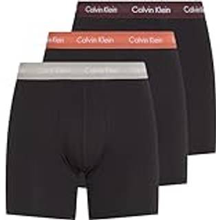 CALVIN KLEIN Sort bomuld stretch boxershorts (3-pack) 95% bomuld, 5% elasthan Str. XL