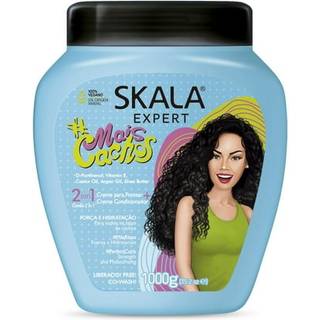SKALA 3ABC Anti-Frizz til krøllet hår – 2-i-1 Plejecreme til kamning – 100% vegansk – Ekstra stor 35.2 oz