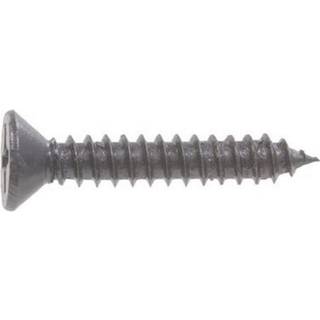Hillman Group 851974 12 x 1-1/4-tommer tr?skrue fladt hoved Phillips sort finish