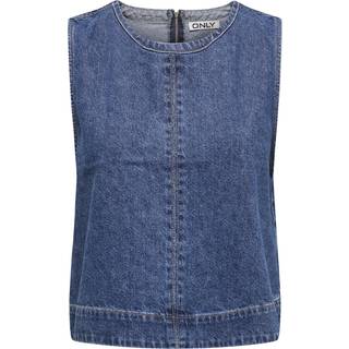 ONLY dame top ONLDORSI - Medium blue denim - XS