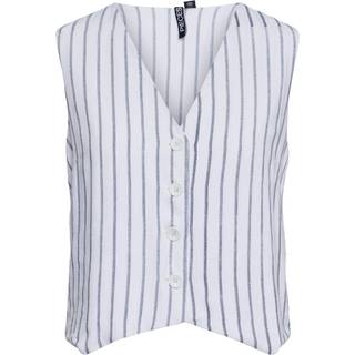 PIECES dame vest PCPIA - Bright White Navy blazer - S
