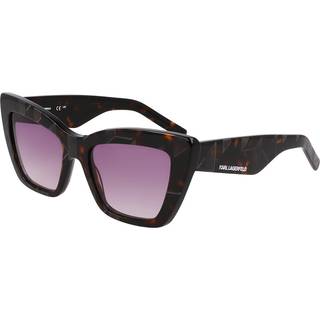 Karl Lagerfeld Kvinde KL6158S 242 Solbriller Acetat Havana Cat Eye Normal Normal