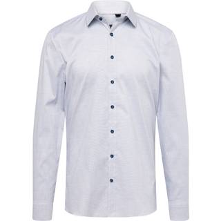 OLYMP Herren Hemd blau meliert Slim Fit
