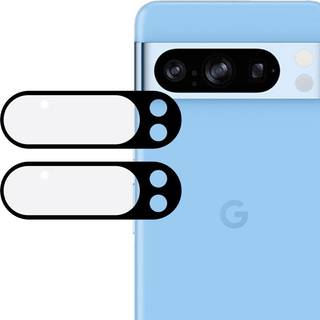 Google Pixel 9 Hærdet Beskyttelsesglas til Kameralinse - 2 stk. - Sort Kant