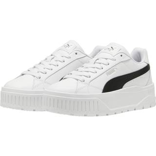 PUMA Karmen II Leather Sneakers Women, Shoes, White/Black/Silver, 39