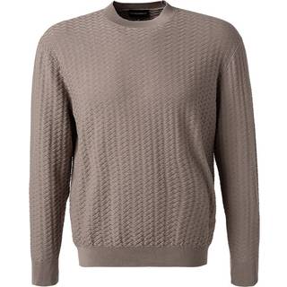 EMPORIO ARMANI Herren Pullover braun unifarben
