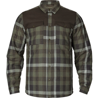 Härkila Asmund Insulated Wool Skjorte - Herre - Willow Green/Phantom