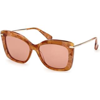 Max Mara Kvinde MM0101 BETH1 56E Solbriller Acetat Havana Brun Sommerfugl Normal