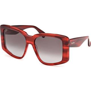 Max Mara Kvinde MM0098 GLIMPSE6 66B Solbriller Acetat Rød Røg Rund Normal