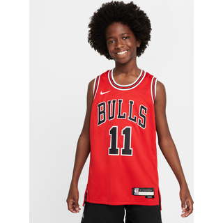 Chicago Bulls 2023/24 Icon Edition Nike NBA Swingman-trøje til større børn - rød - M
