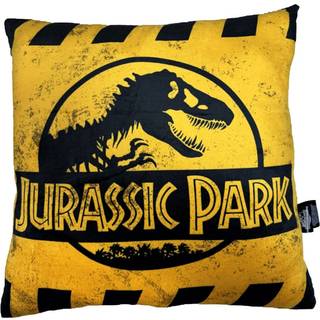 Jurassic Park Pillow Caution Logo 45 cm