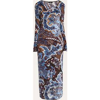 Etro Printed midi dress - blue - XS