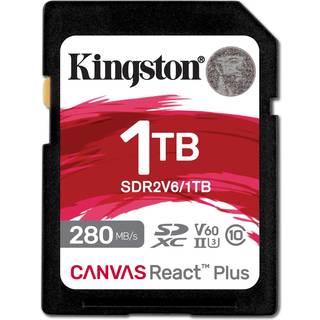 Kingston Canvas React Plus V60 SD - 280MB/s - 1TB