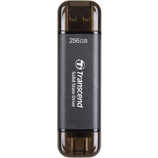 Transcend ESD310 SSD - 256GB - Sort - Ekstern SSD - USB 3.2 Gen 2x1