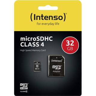 Intenso® 32GB Micro SD Hukommelseskort Incl. adapter