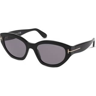 TOM FORD Kvinde FT1086 PENNY 01A Solbriller Acetat Sort Grå Geometrisk Normal