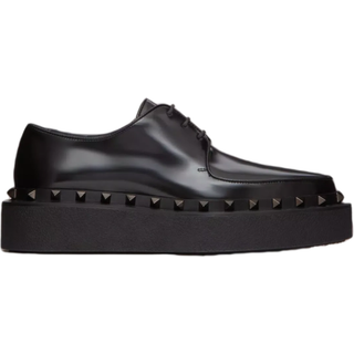 Valentino Garavani Rockstud M-Way leather Derby shoes - black - EU 35.5