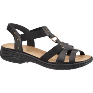 Rieker Damesandal Sort 64574-00 - 36