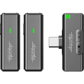 Dacota Platinum trådløst lavalier-mikrofonsystem, USB-C, sort