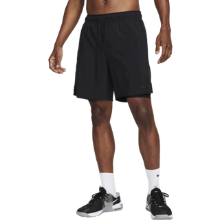 Alsidige Nike Unlimited Dri-FIT-2-i-1-shorts (18 cm) til mænd - sort - M