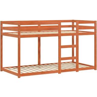 Køjeseng Massivt Fyrretræ Voksbrun - Gyldenbrun / 90 x 190 cm